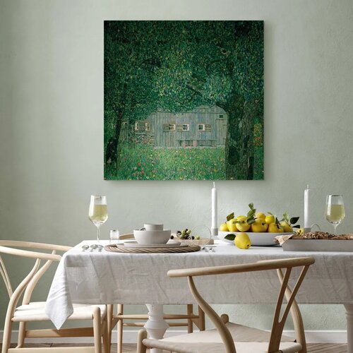  Slika - Gustav Klimt &amp;ndash; Ober&amp;ouml;sterreichisches Bauernhaus 80x80 Standard Slike