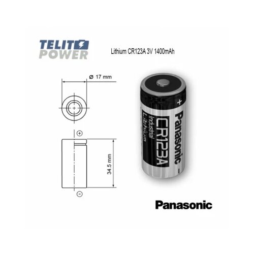 Panasonic Litijum CR123A 3V 1550mAh Slike