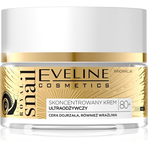 Eveline Cosmetics Royal Snail intenzivno hranilna krema za globoke gube 80+ 50 ml Cene