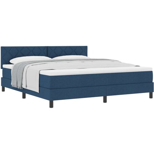  Postelja boxspring z vzmetnico Modra 180 x 200 cm blago, (5000127111) Cene