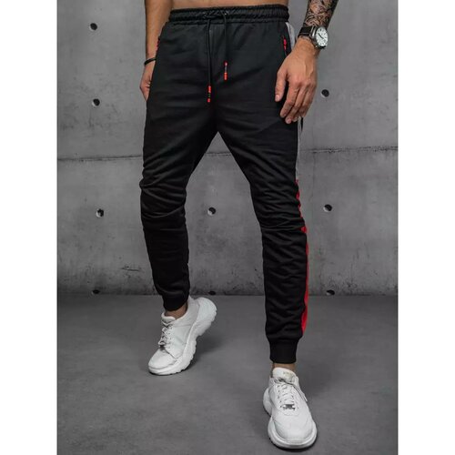 DStreet Men's sweatpants black UX3871 Slike