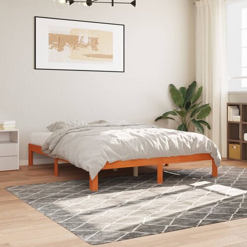 Furnova Posteljni okvir brez vzmetnice vo&amp;scaron;č. rjav 180x200 cm borovina, (21936142) Slike
