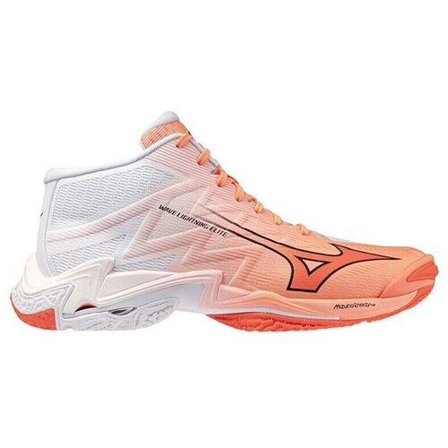 Mizuno &amp;Scaron;port Wave Lightning Elite Mid Oranžna Slike