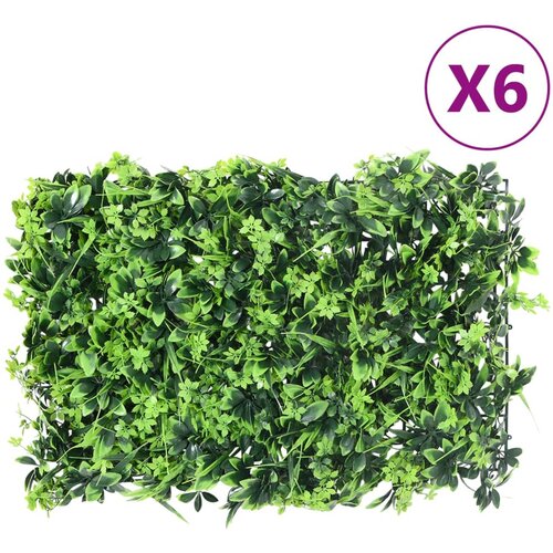 vidaXL Ograja iz umetnih listov 6 kosov zelena 40x60 cm Cene