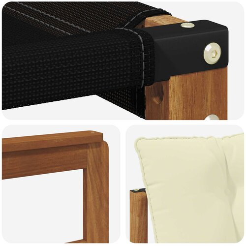  Set vanjskih sofa 8 kom. Prirodna i krem Smeđa 306 x 128,5 x 73 cm Slike