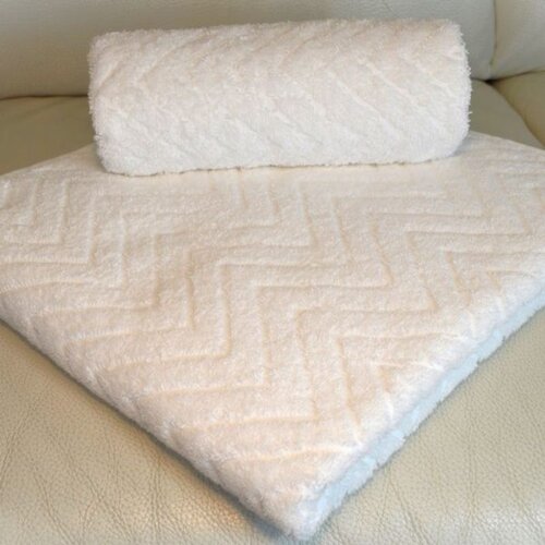  Peškir Zig Zag 70x130cm white Cene