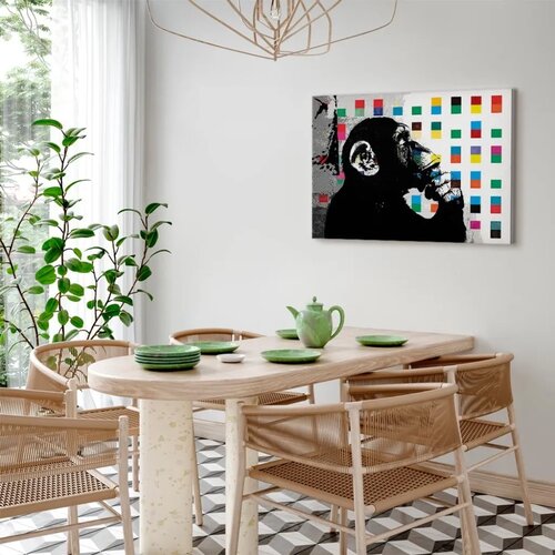  Slika - Banksy The Thinker Monkey 120x80 Akustična Slike