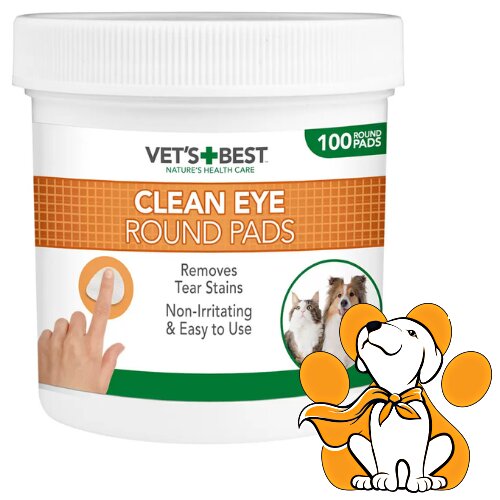 Vets Best clean Eye Round Pads 100 kom, Vlažni Tupferi Za Higijenu Oko Očiju Cene