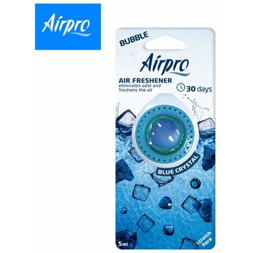 Airpro Mirisni osveživač za auto Mehur Blue Crystal Slike