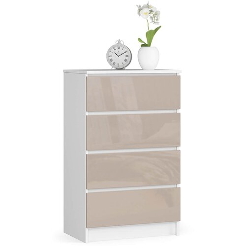 AKORD KOMODA K60 4SZ CLP CAPUCINO GLOSS, (21703025) Slike