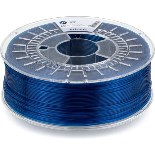 Extrudr PETG Transparent Blue, 1.75 mm / 1100 g Slike