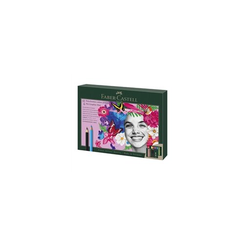 Faber-Castell Bojice Polychromos &amp;amp; Pitt, 38 komada + gumica i olovke Slike