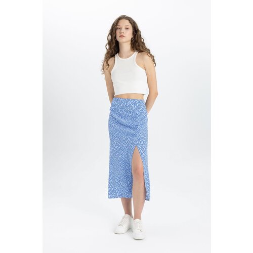 Defacto A-Line Printed Moroccan Midi Skirt Cene