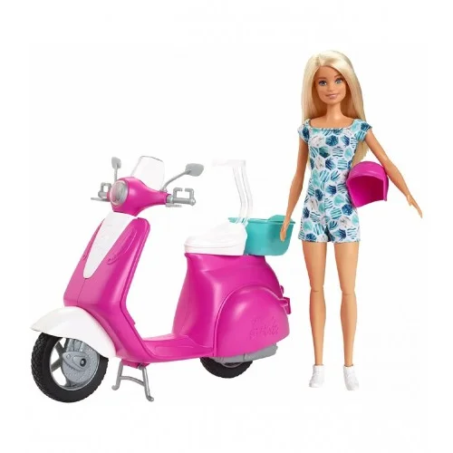 Mattel igračka Barbie na skuteru GBK85