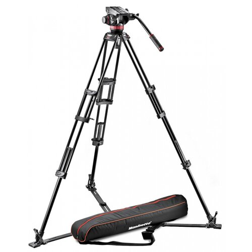 Manfrotto 546 dvostruki aluminijski video stativ s 502 fluidnom video glavom Slike
