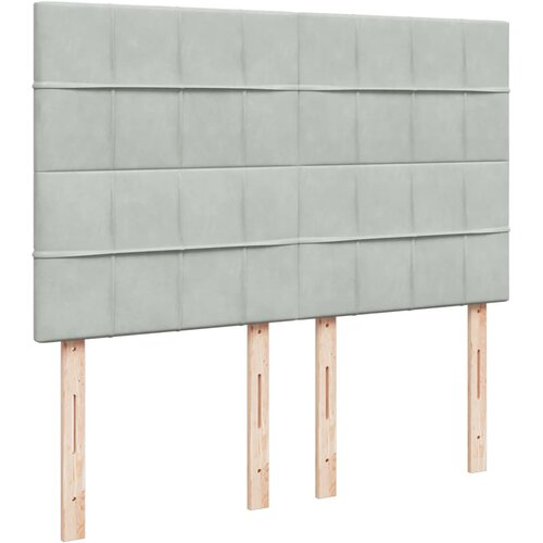  Krevet s oprugama i madracem svjetlosivi 160x200 cm bar&amp;scaron;unasti Slike