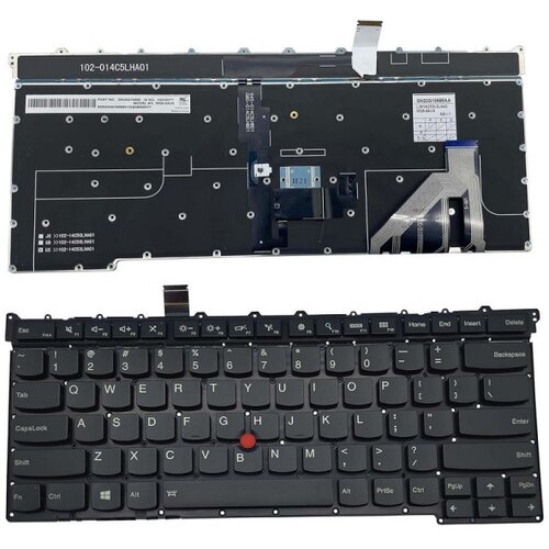 XRT POWER tastatura za laptop lenovo thinkpad carbon X1 gen 3 3rd 2015 veliki enter, backlight i gumb Slike