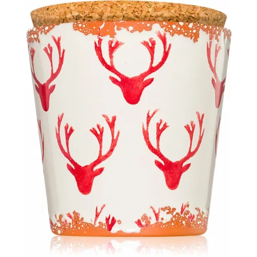 Wax Design Deer Red dišeča sveča 10 cm