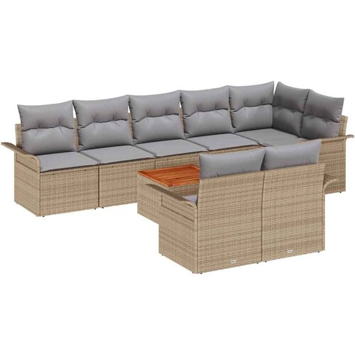  Sjedeća garnitura za vrt 9 kom. 8-Broj sjedala poliratan 297,5 x 132,5 x 69 cm Slike