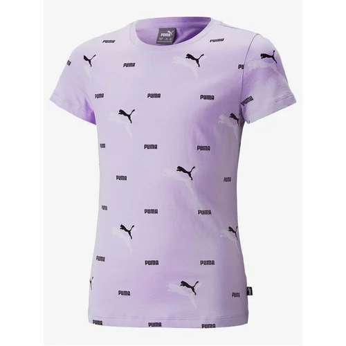 Puma Light purple Logo Power T-Shirt - Women