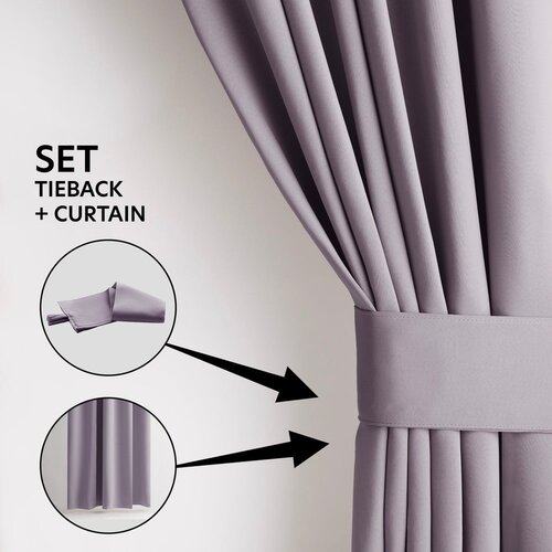 Restilo Zatamnjujuća/termo izolacijska zavjesa prljavo roza 140x245 cm Pleat &amp;ndash; Slike