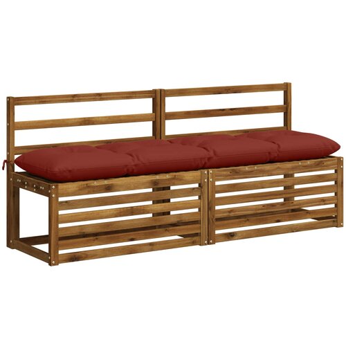  Jastučić za klupu VIANEN 100% poliester Crvena 170 x 40 x 12 cm Slike