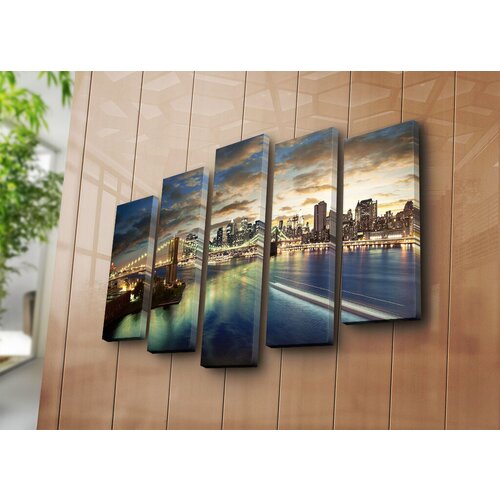 Wallity slika 5PATK-25, 70 x 105 cm, 5 delova Cene
