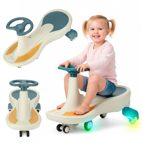  Gravitacijski avto LED kolesa z glasbo 76 cm &ndash; modra/bela (do 100 kg) - Rojstni dan - Za 3+ let Cene