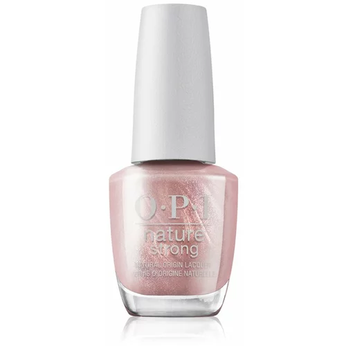OPI nature Strong lak za nohte 15 ml odtenek NAT 015 Intentions Are Rose Gold