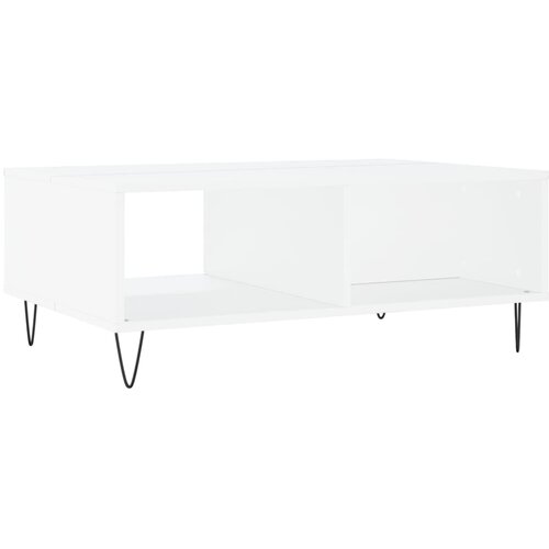  Stolić za kavu bijeli 90 x 60 x 35 cm od konstruiranog drva Bijela Slike