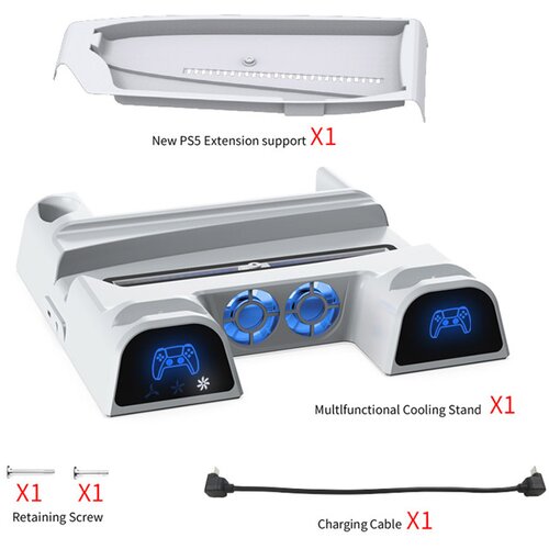  Stalak DOBE TP5-3532B za PS5/ PS5 SLIM beli Slike