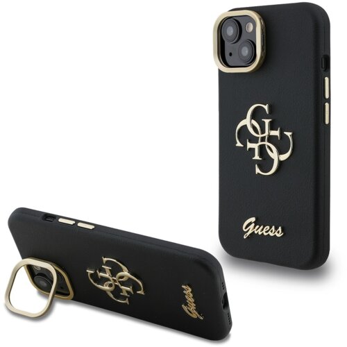 Guess Cam Stand GUHCP14SPCS4GSK ovitek za iPhone 14 s stojalom - črn Cene