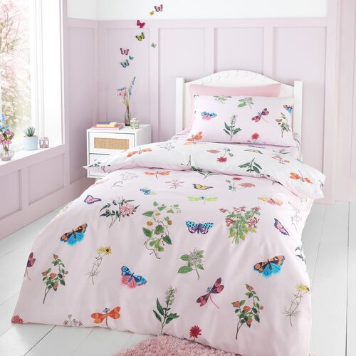 RHS Dječja posteljina za krevet za jednu osobu 135x200 cm Butterfly Garden &amp;ndash; Slike