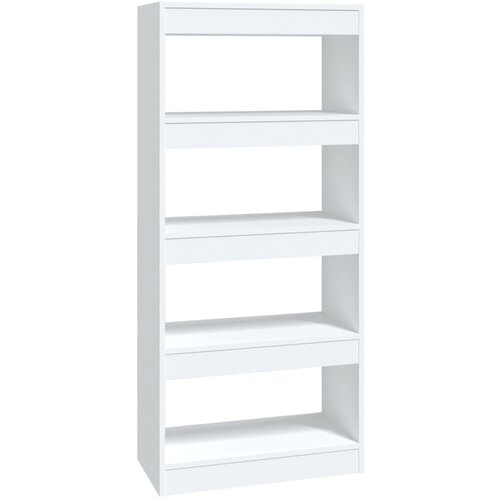 VidaXL Knjižna omara/pregrada bela 60x30x135 cm konstruiran les, (20601446) Slike