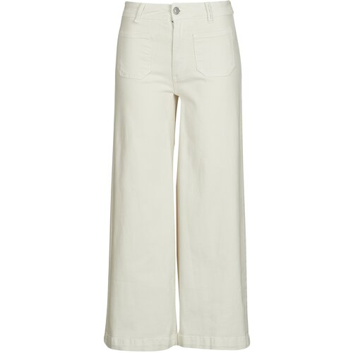 PepeJeans Jeans flare HIGH RISE WIDE CROP TANIA POCKET Bela Slike