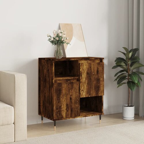 vidaXL Komoda boja dimljenog hrasta 60 x 35 x 70 cm konstruirano drvo Cijene