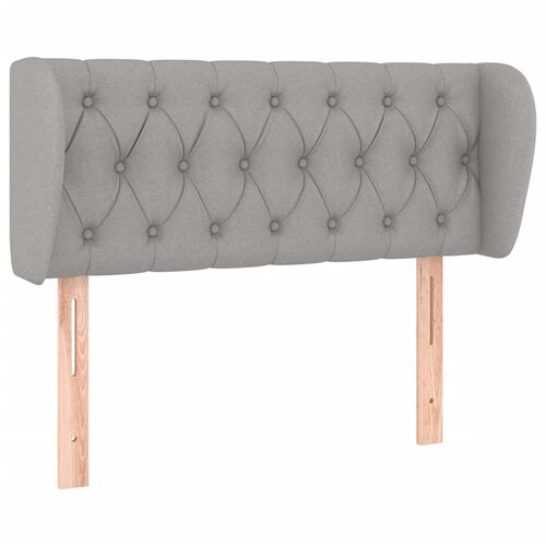 Maison Chic Vzglavna omarica - Nočna omarica - Posteljna omarica z u&scaron;esi svetlo sivo 93x23x78/88 cm blago, (21710056) Cene