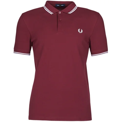 Fred Perry TWIN TIPPED SHIRT Bordo