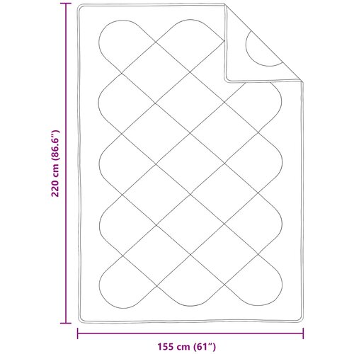  Set deka s jastukom 2 kom. Bijela Mikrovlakna 155 x 220 cm Slike