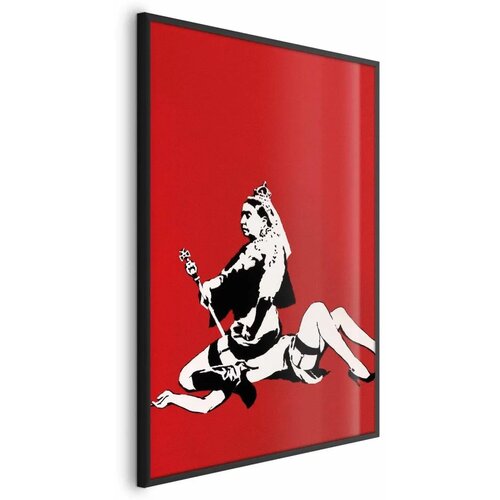  Plakat - Banksy: Queen Victoria 29.7x42 Crni okvir Cene