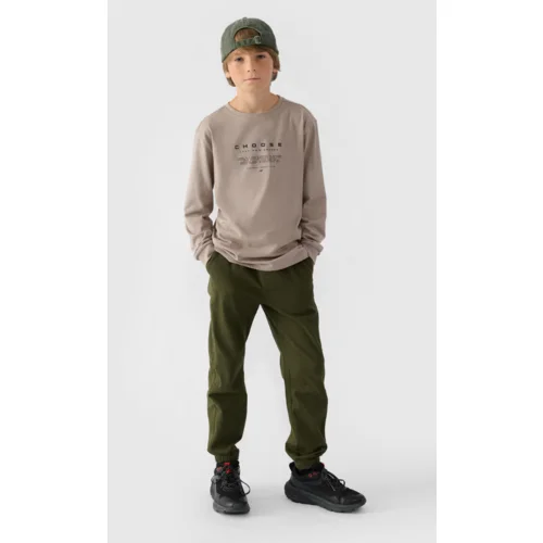 4f Boys Jogger Casual Pants Plain Khaki JWMM00TTR