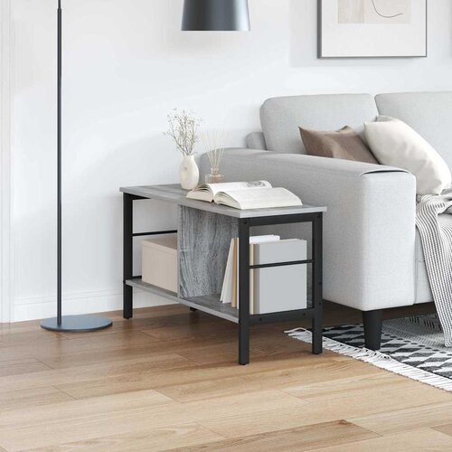  Polica Siva Sonoma 82 x 32 x 47 cm Konstruirano drvo Cene
