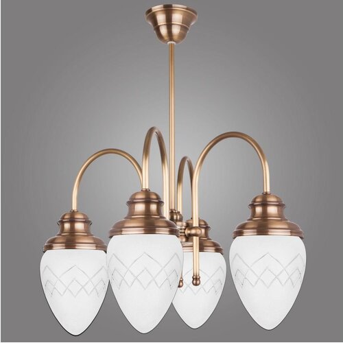  Kemar RI/4/M - Luster na šipci RINAMA 4xE27/60W/230V mesing Cene