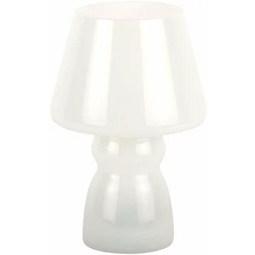 Leitmotiv Bijela LED stolna lampa sa staklenim sjenilom (visina 25,5 cm) Classic –