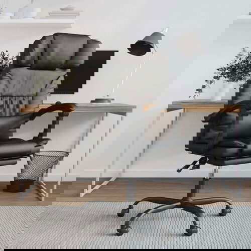  Uredski naslonjač od umjetne kože crni Cene