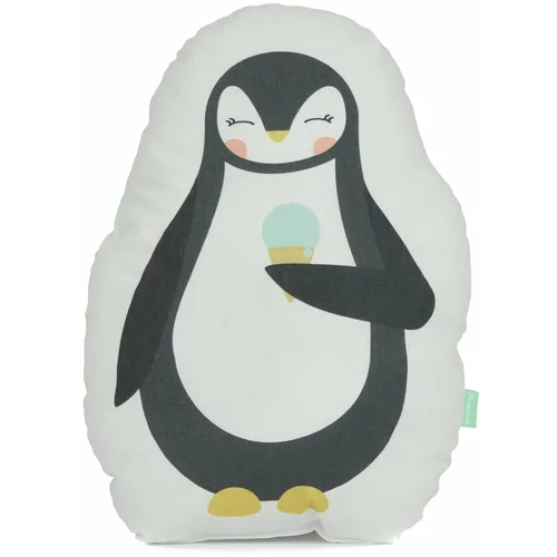 Happynois jastuk od čistog pamuka Penguin, 40 x 30 cm