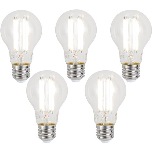LUUMR Komplet 5 Pametne zatemljive LED žarnice E27 A60 prozorna 7W 806lm 2700-6500K Cene