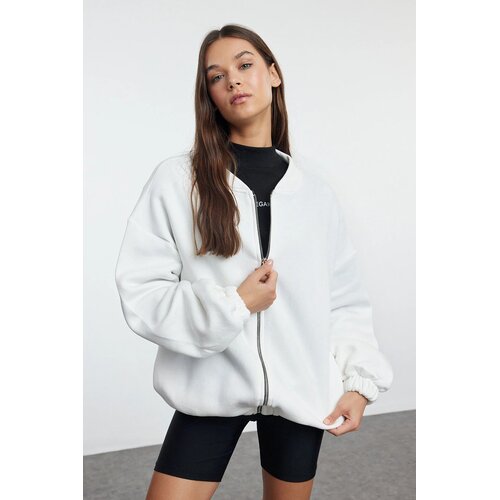 TRENDYOLMILLA ženski duks TWOAW25SW00122, Krem Cene