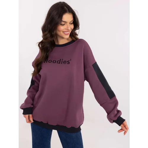 My Red Lips Sweatshirt-EM-BL-983.10X-Dark Purple