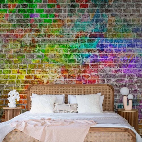  Foto tapeta - Rainbow Wall 100x70 Premium Slike